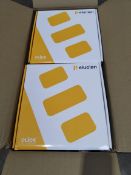 Four boxed as new Click Elucian CUEB12MSSP9 12Way Metal Consumer Unit with 100A mains switch & SPD s