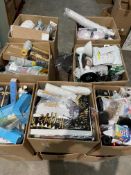 Assorted items to include toiletries/cosmetics, cleaning products and stationery.