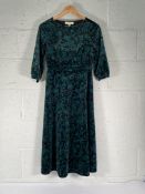 Seven as new Seasalt Cornwall - Oak Cottage Velvet Dresses, Evening Woodland Studio Green, various s