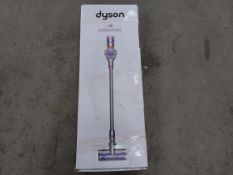 Pre-owned Dyson V8 Advanced upright cordless vacuum cleaner.