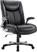A boxed as new COLAMY 5309 Big and Tall Office Chair, black (stock image).