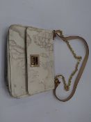 Pre-owned Alviero Martini Italian leather handbag with leather and chain strap. Some small marks.