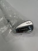 An as new Callaway Apex Ai150 RH Iron, A, Dynamic Gold Mid 90 shaft.