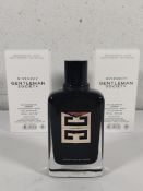 Two as new Givenchy Gentleman Society eau de parfum 100ml (tester bottles).
