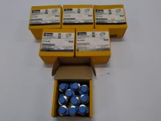 Six as new boxes of Parker Hafflin tube pipe fittings M15M1SC6L-316-LO AF-22-005. Pack size 10 per b