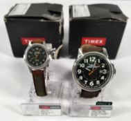 Two Timex Expedition watches, boxed (worn box packaging) (T449219J/TW4B1200009J).