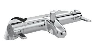 An as new Bristan design utility thermostatic bath/shower mixer - Chrome, slightly worn box. (DUL3 T