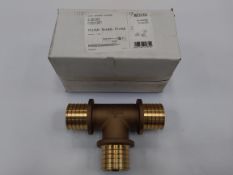 As new Rehau T-piece SDR 11 Brass (12219461001) 75 x 6.8 - 75 x 6.8 - 75 x 6.8.
