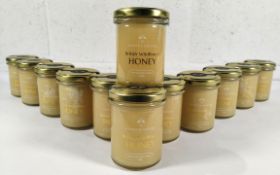 Twelve Honey & Greens British wildflower, 100% natural honeys, 240g jars (best before 09/2027).
