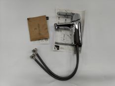 Two as new Eurosmart Cosmopolitan Basin Mixer Tap in chrome (3282400L).