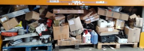 Three pallets of assorted commercial, industrial and related goods.