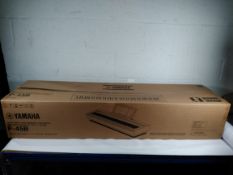 An as new Yamaha P-45 b digital keyboard (box is opened).
