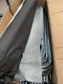 A Motea A060045 Motorcycle Shelter Garage Tent, black.