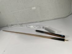 An as new Pegasus 3/4 jointed ash snooker cue.