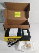 An as new Tumble-Bee rock tumbler polisher kit, box has some damage.