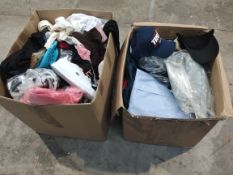 Two large boxes of as new clothing to include Zara, Arket, H&M.