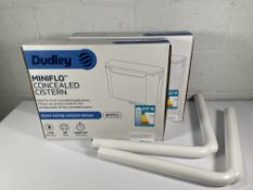 Two boxed as new Dudley Miniflo Concealed W.C. side inlet.