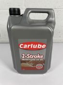 Four Carlube 2-Stroke Mineral Motorcycle Oil, 4.55ltr.