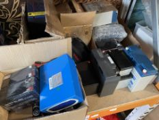 Assorted batteries and related.