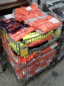 A basket to include branded hi-vis workwear to include Leo Workwear and Wear Well (Basket not includ