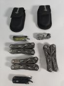Six pre-owned Gerber multitools to include Suspension and Dime (over 18s only).