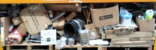 Three pallets of assorted homeware and related goods.