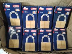 Seventeen Abus 65/40 padlocks - security level 5 with keys, boxed.