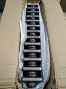 An three column metal radiator in antique brass (600x605) (Box is opened).