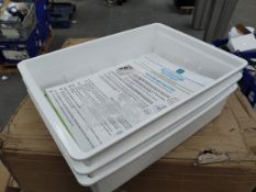 Eight boxes of Uncluttered Designs, Plastic Drawers Dividers, White (2V-FB03-B9NB) (8 sets of 3 shel