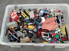 A crate of assorted Lego and related.