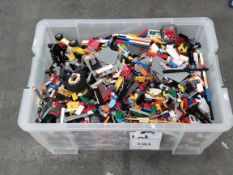 A crate of assorted Lego and related.