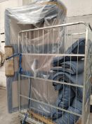 A pre-owned Contour Upholstery three-seater leather sofa.