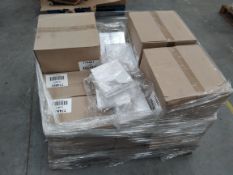 A pallet containing Deflecto, A4 Acryli Sign Holder, (774801).