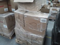 A pallet containing air dispenser with fan for gel refills.