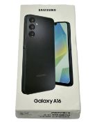 As new Samsung Galaxy A16 SM-A165F/DSB 128GB in Black (Box sealed) (EAN: 8806095822365).