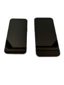 Two pre-owned Apple iPhones sold for parts; iPhone 16e 128GB (Remote management locked), iPhone 13 P