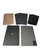 Assorted Samsung tablets sold for parts (Remote management locked, sold for parts only).
