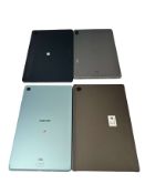 Four Samsung tablets sold for parts (Google account locked, sold as is).