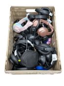 Assorted pre-owned over-ear headphones (Sold as is).