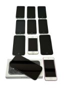 Assorted Apple iPhones sold for parts (Remote management locked, sold for parts only).