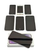 Assorted Apple iPhones sold for parts (Remote management locked, sold for parts only).