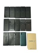 Assorted Android smartphones sold for parts (Remote management locked, sold for parts only).