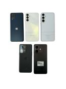 Assorted pre-owned Android phones (Google account locked, sold as is for parts only).