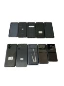 Ten Samsung Smartphones sold for parts (Google account locked, sold as is).