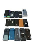 Assorted smartphones sold for parts (Google account locked, sold as is).