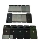 Assorted Apple iPhones sold for parts (iCloud unlocked, sold as is).