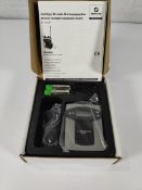 An as new Monacor TXA-800R 16-channel PLL beltpack receiver, 863.1 - 864.9MHz, instructions and box