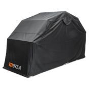 A Motea A576874 Motorcycle Garage Tent/Cover, black (stock image).