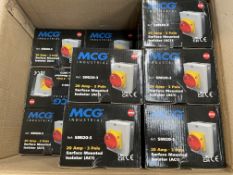 Fourteen as new MCG 20A 3 Pole Rotary Isolator Switch IP65 (SMI20-3).