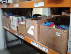 A shelf of assorted out-of-date food, confectionary and others.
